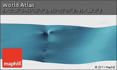 Satellite Panoramic Map of the Area around 56° 48' 24" S, 157° 19' 29" E