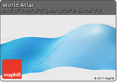 Physical Panoramic Map of the Area around 56° 48' 24" S, 158° 10' 30" E