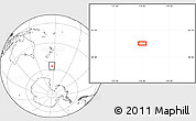 Blank Location Map of the area around 56° 48' 24" S, 176° 1' 30" E