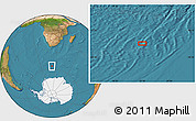 Satellite Location Map of the area around 56° 48' 24" S, 22° 10' 29" E