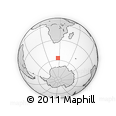 Outline Map of the Area around 56° 48' 24" S, 26° 25' 29" E, rectangular outline
