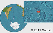 Satellite Location Map of the area around 56° 48' 24" S, 27° 7' 30" W