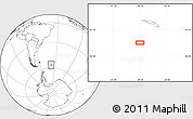 Blank Location Map of the area around 56° 48' 24" S, 38° 10' 29" W