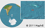 Satellite Location Map of the area around 56° 48' 24" S, 38° 10' 29" W