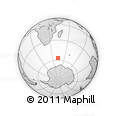 Outline Map of the Area around 56° 48' 24" S, 43° 25' 29" E, rectangular outline