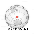 Outline Map of the Area around 56° 48' 24" S, 45° 58' 30" E, rectangular outline