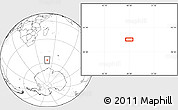 Blank Location Map of the area around 56° 48' 24" S, 48° 31' 29" E