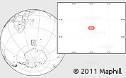 Blank Location Map of the area around 56° 48' 24" S, 49° 22' 30" E