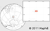 Blank Location Map of the area around 56° 48' 24" S, 51° 4' 30" E