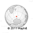 Outline Map of the Area around 56° 48' 24" S, 51° 55' 29" E, rectangular outline