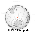 Outline Map of the Area around 56° 48' 24" S, 52° 46' 29" E, rectangular outline