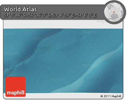 Satellite 3D Map of the Area around 56° 48' 24" S, 53° 37' 30" E