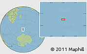 Savanna Style Location Map of the area around 56° 48' 24" S, 53° 37' 30" E