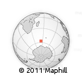 Outline Map of the Area around 56° 48' 24" S, 53° 37' 30" E, rectangular outline