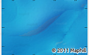 Physical Map of the area around 56° 48' 24" S, 55° 19' 30" E
