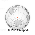 Outline Map of the Area around 56° 48' 24" S, 55° 19' 30" E, rectangular outline