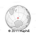 Outline Map of the Area around 56° 48' 24" S, 57° 1' 29" E, rectangular outline