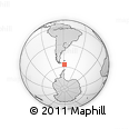 Outline Map of the Area around 56° 48' 24" S, 58° 34' 30" W, rectangular outline