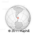 Outline Map of the Area around 56° 48' 24" S, 60° 16' 29" W, rectangular outline