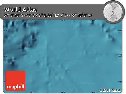 Satellite Map of the Area around 56° 48' 24" S, 66° 13' 29" W