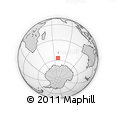Outline Map of the Area around 56° 48' 24" S, 68° 55' 30" E, rectangular outline