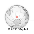 Outline Map of the Area around 56° 48' 24" S, 70° 37' 30" E, rectangular outline
