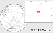 Blank Location Map of the area around 56° 48' 24" S, 72° 19' 29" E