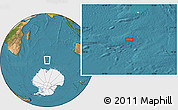 Satellite Location Map of the area around 56° 48' 24" S, 72° 19' 29" E