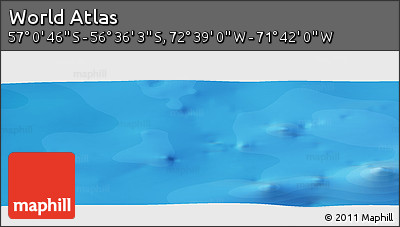 Political Panoramic Map of the Area around 56° 48' 24" S, 72° 10' 30" W
