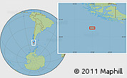 Savanna Style Location Map of the area around 56° 48' 24" S, 73° 1' 30" W