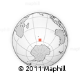 Outline Map of the Area around 56° 48' 24" S, 74° 52' 30" E, rectangular outline