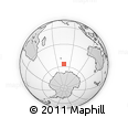Outline Map of the Area around 56° 48' 24" S, 75° 43' 29" E, rectangular outline