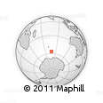 Outline Map of the Area around 56° 48' 24" S, 77° 25' 30" E, rectangular outline