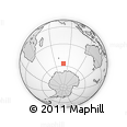 Outline Map of the Area around 56° 48' 24" S, 79° 7' 30" E, rectangular outline