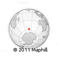Outline Map of the Area around 56° 48' 24" S, 79° 58' 29" E, rectangular outline