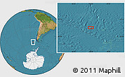 Satellite Location Map of the area around 56° 48' 24" S, 83° 13' 29" W