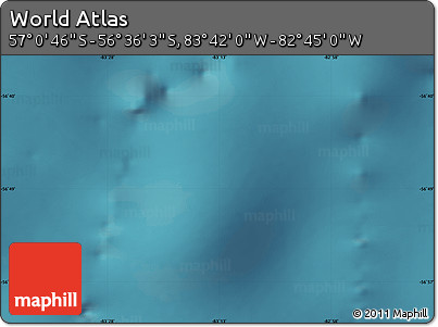 Satellite Map of the Area around 56° 48' 24" S, 83° 13' 29" W