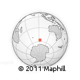 Outline Map of the Area around 56° 48' 24" S, 92° 43' 29" E, rectangular outline