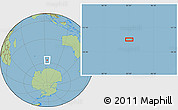 Savanna Style Location Map of the area around 56° 48' 24" S, 93° 34' 29" E