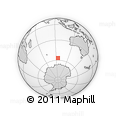 Outline Map of the Area around 56° 48' 24" S, 94° 25' 30" E, rectangular outline