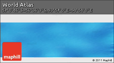 Physical Panoramic Map of the Area around 56° 48' 24" S, 94° 25' 30" E