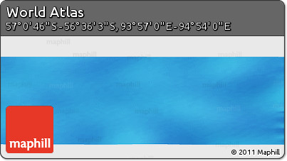Physical Panoramic Map of the Area around 56° 48' 24" S, 94° 25' 30" E