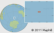 Savanna Style Location Map of the area around 56° 48' 24" S, 95° 16' 30" E