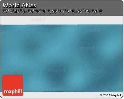 Satellite 3D Map of the Area around 56° 48' 24" S, 96° 7' 30" E