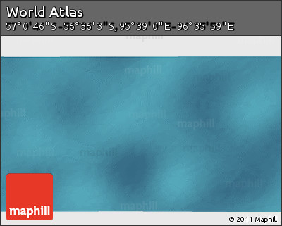 Satellite 3D Map of the Area around 56° 48' 24" S, 96° 7' 30" E