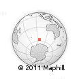 Outline Map of the Area around 56° 48' 24" S, 96° 58' 29" E, rectangular outline