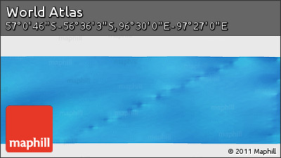 Physical Panoramic Map of the Area around 56° 48' 24" S, 96° 58' 29" E