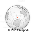 Outline Map of the Area around 56° 48' 24" S, 97° 49' 29" E, rectangular outline