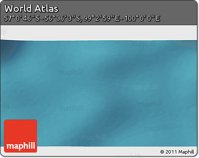 Satellite 3D Map of the Area around 56° 48' 24" S, 99° 31' 30" E