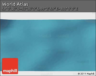 Satellite 3D Map of the Area around 56° 48' 24" S, 99° 31' 30" E